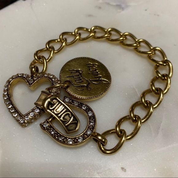 jewelry Juicy Couture gold plated chain link bracelet - Picture 3 of 16